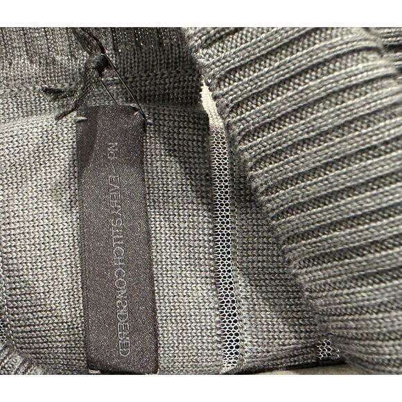 BNWT Nike Every Stitch Considered SS25 Mock Neck Knit Sweater Gray - Picture 5 of 6